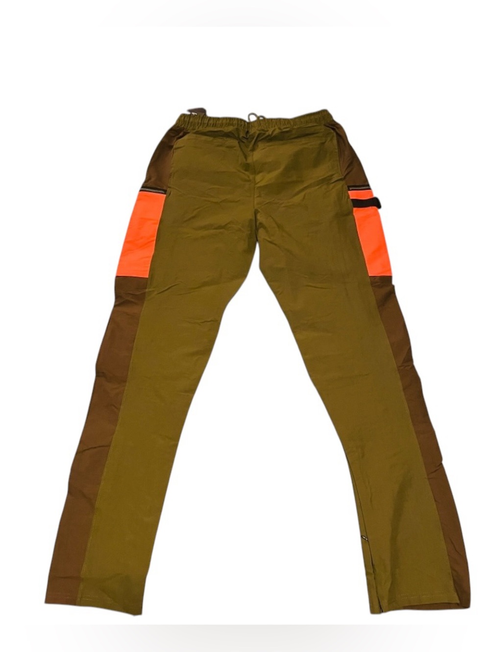 Motive NWT Men's Olive & Orange Contrast Utility Joggers - Picture 4 of 8